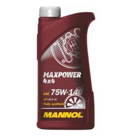 8102 Масло трансмиссионное Mannol MaxPower 4x4 75W140 1л.