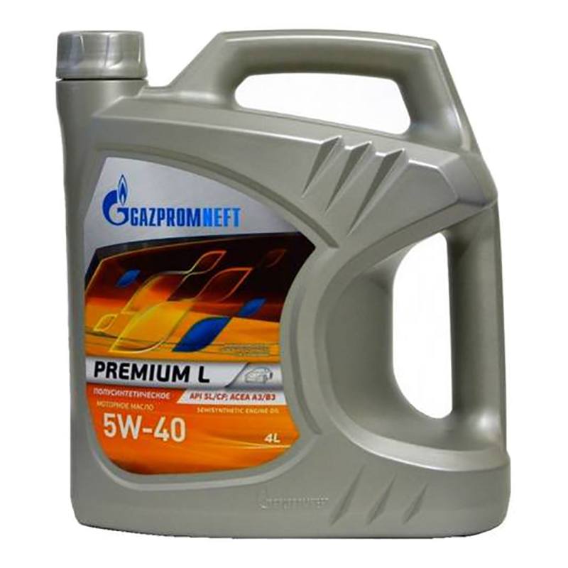 Моторное масло GAZPROMNEFT Premium L 5W40 полусинтетика 4л