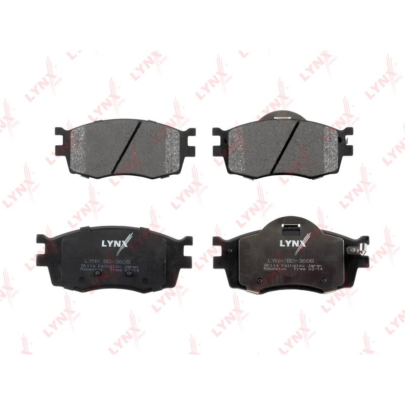 Колодки тормозные дисковые LYNXauto BD-3608