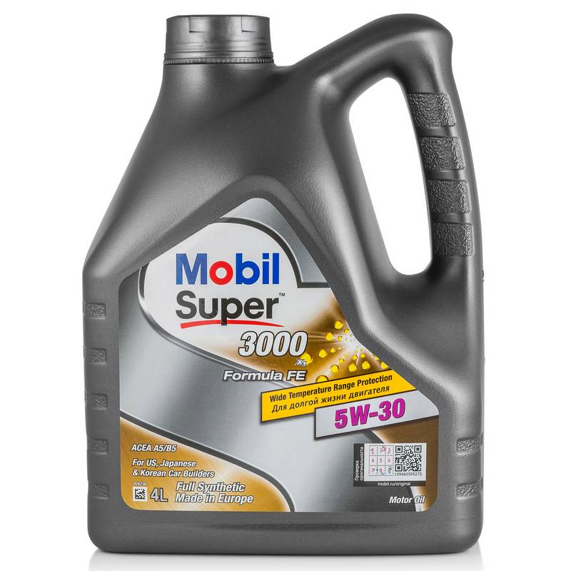 Моторное масло Mobil Super 3000 FE 5W30 4л.