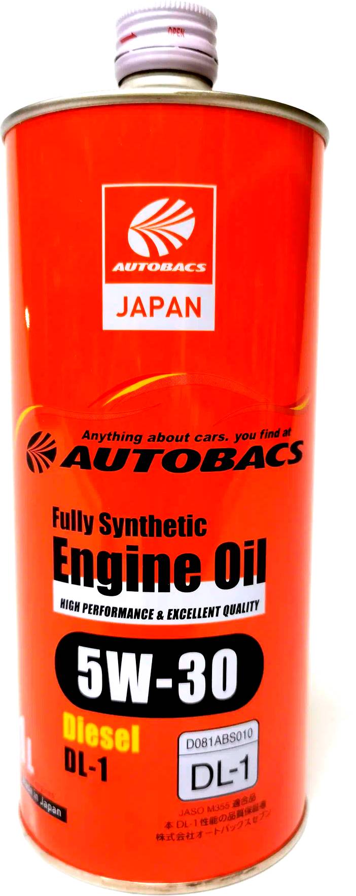 Моторное масло AUTOBACS ENGINE OIL FS DIESEL DL-1 5W30  1л.
