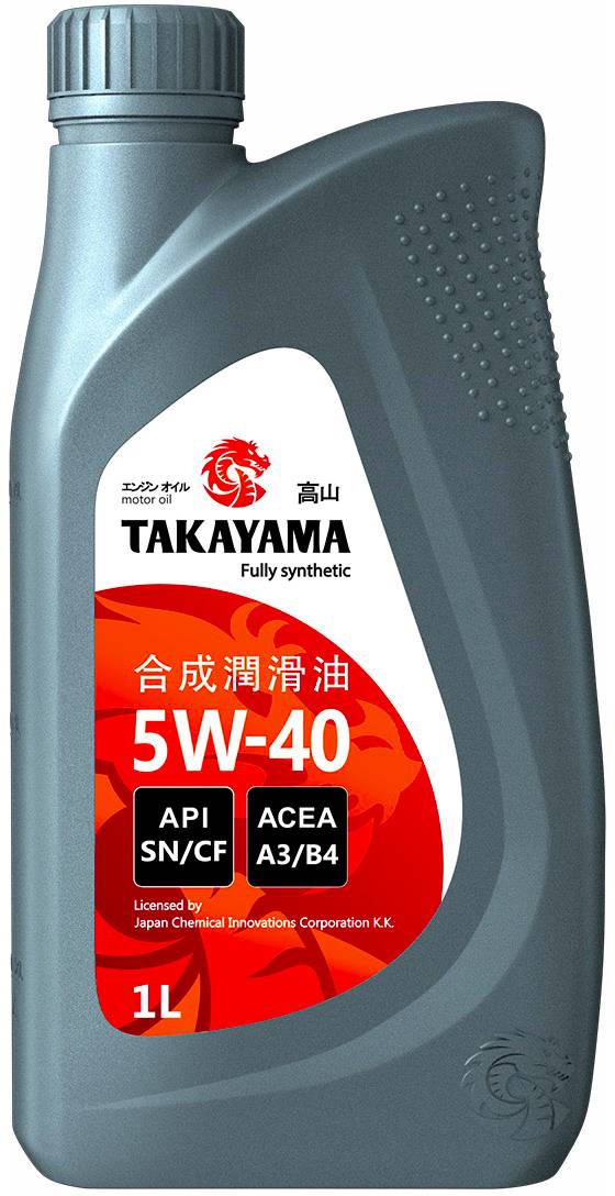 Масло моторное Takayama 5w40 SN/CF A3/B4 1л.