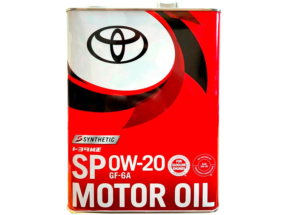 Моторное масло Toyota Motor Oil SP 0W20 4л.