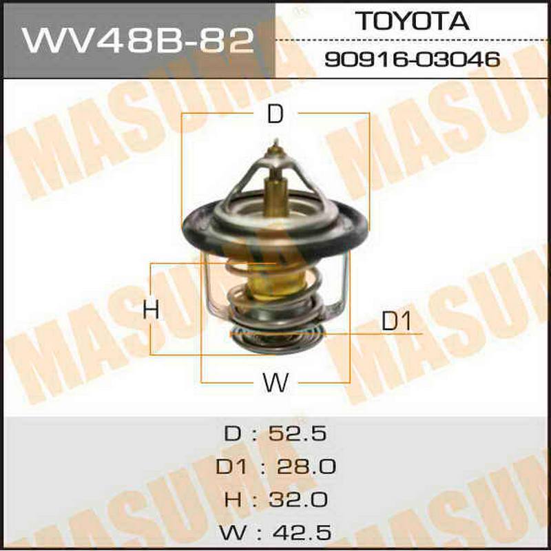 Термостат Masuma WV48B-82 Toyota