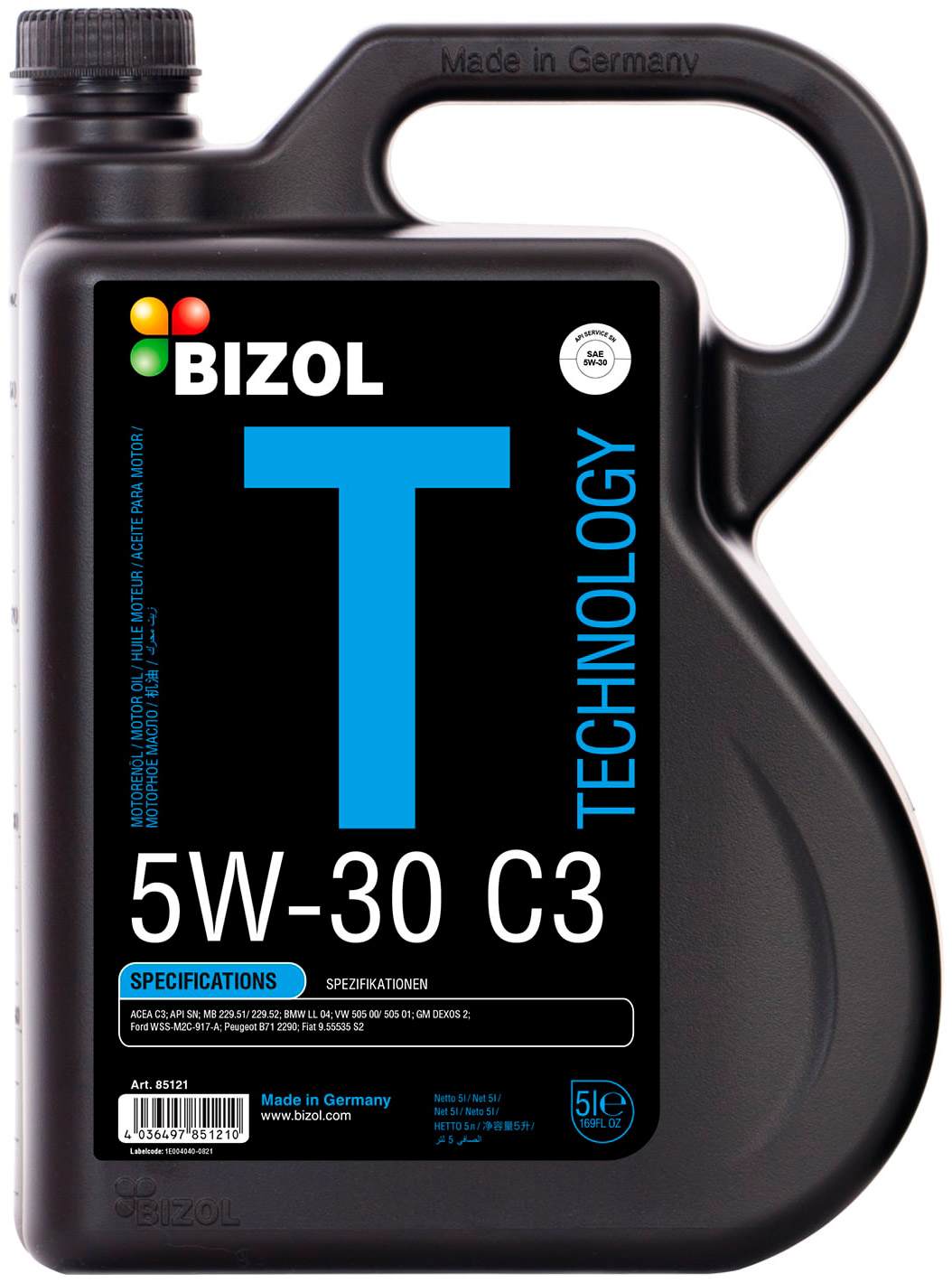 Моторное масло синтетическое BIZOL Technology 5W-30 C3 5л
