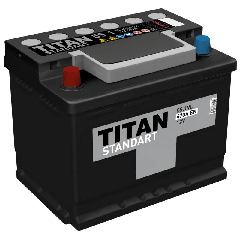Аккумулятор TITAN Standart 55Ач прямая полярность
