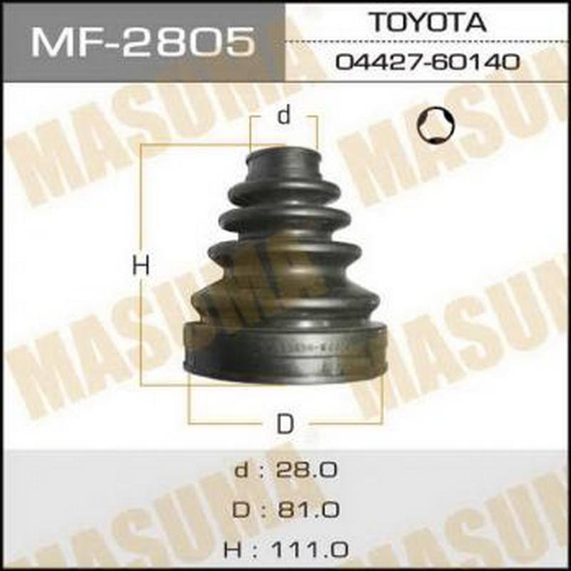Пыльник привода Masuma MF-2805