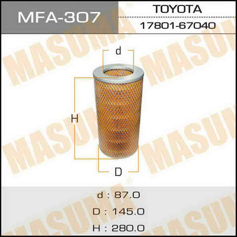 Фильтр воздушный MASUMA MFA-307