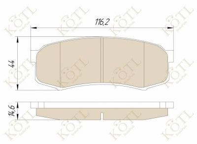 Тормозные колодки KOTL 3464KT
