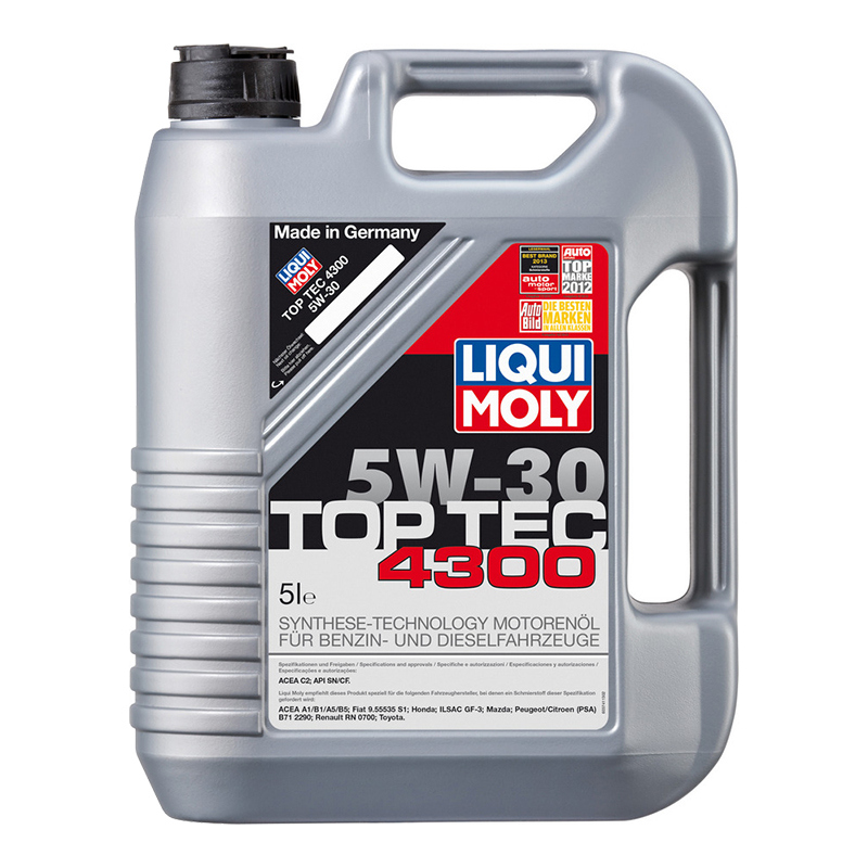 НС-синтетическое моторное масло Liqui Moly Top Tec 4300 5W-30 5л