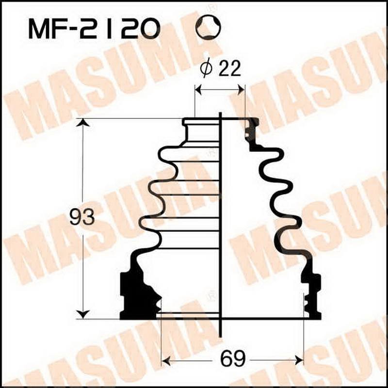 Пыльник привода Masuma MF-2120