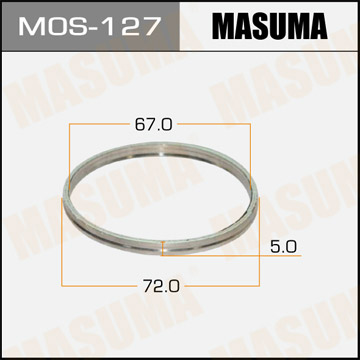 Кольцо уплотнительное глушителя Masuma 67х72 MOS-127