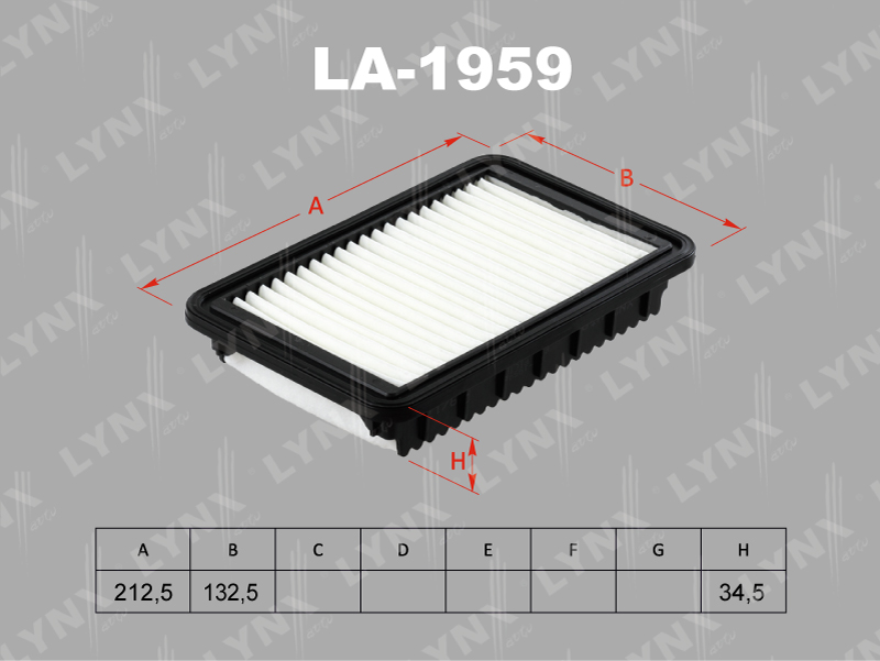 Фильтр воздушный LYNX LA-1959 / C 22 015