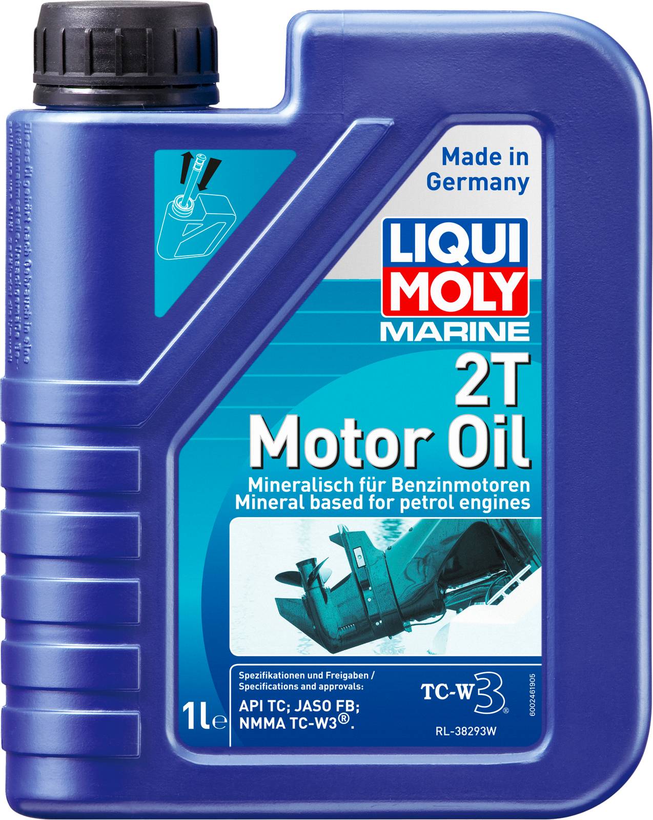 Моторное масло для водной техники Liqui Moly Marine 2T Motor Oil 1л