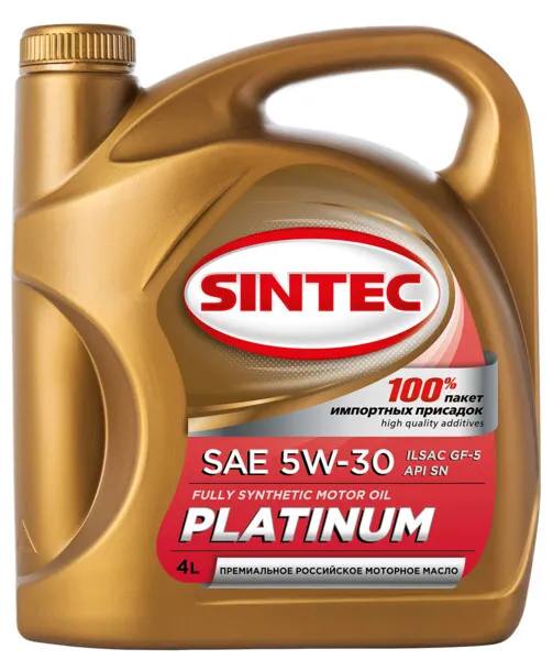 Масло моторное SINTEC Platinum 5W-30 синтетическое 4 л