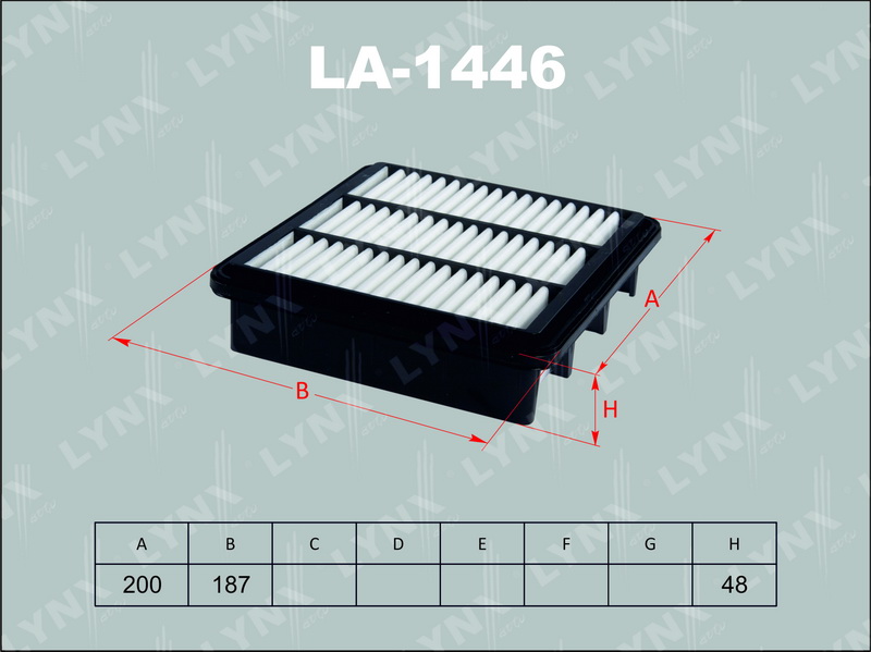 Фильтр воздушный LYNX LA-1446 / C 2029