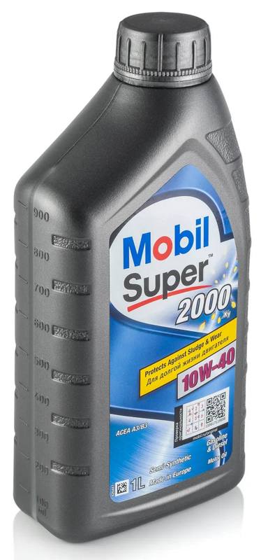 Масло моторное Mobil Super 2000 10W40 полусинтетическое 1л.