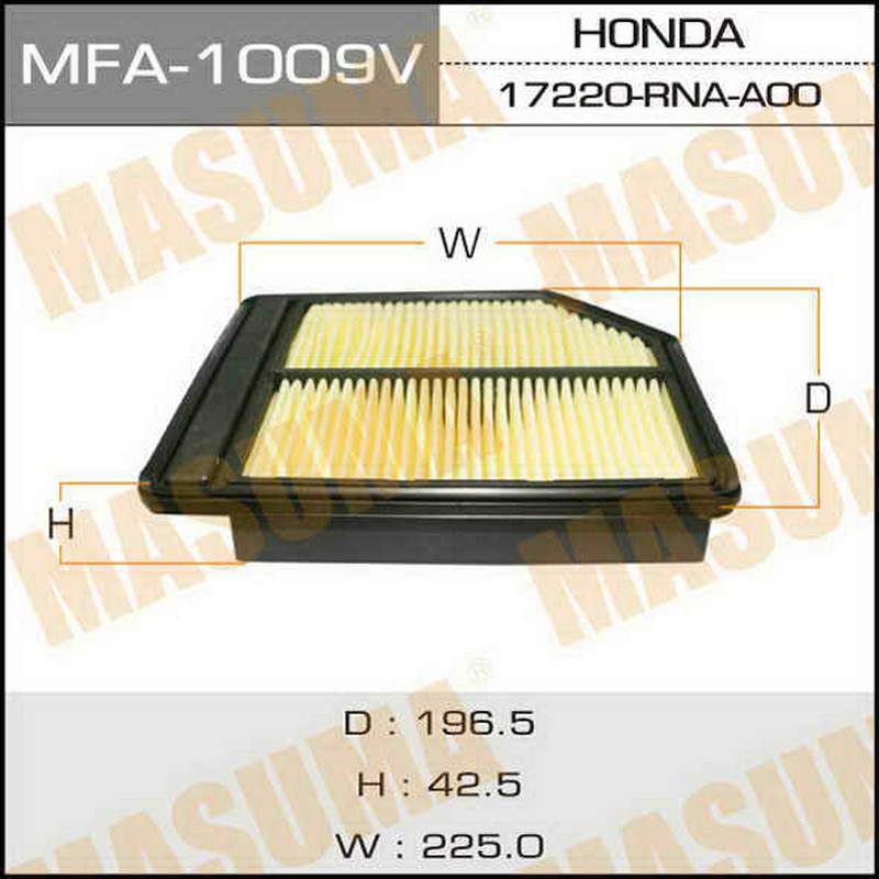 Воздушный фильтр MASUMA MFA-1009