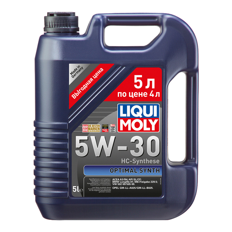 39010 Liqui Moly Optimal Synth синтетика 5W30 5л