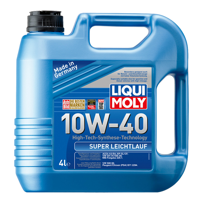 Масло моторное 1916 LiquiMoly SuperLeichtlauf синтетическое 10W40 4л