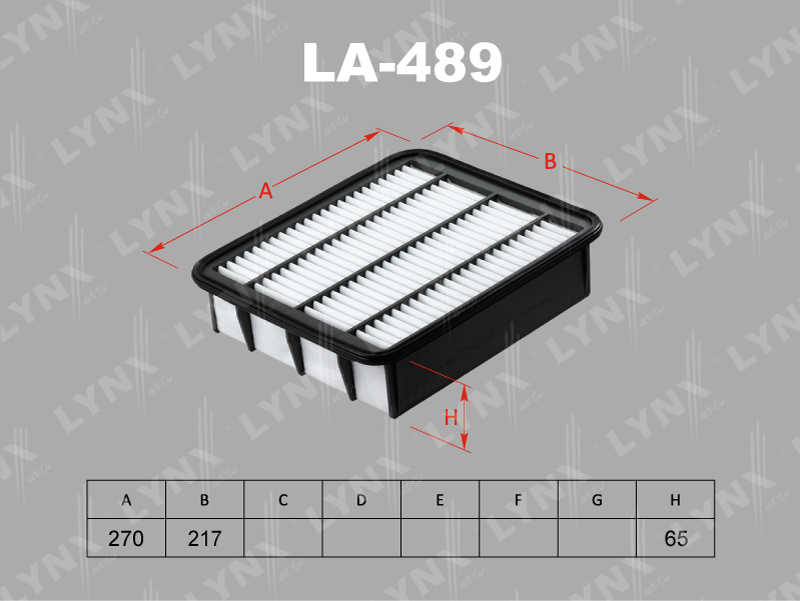 Фильтр воздушный LYNX LA-489 / 17801-11130