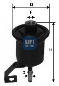 Фильтр топливный UFI 31.776.00 / FC-189 / MFF-T104