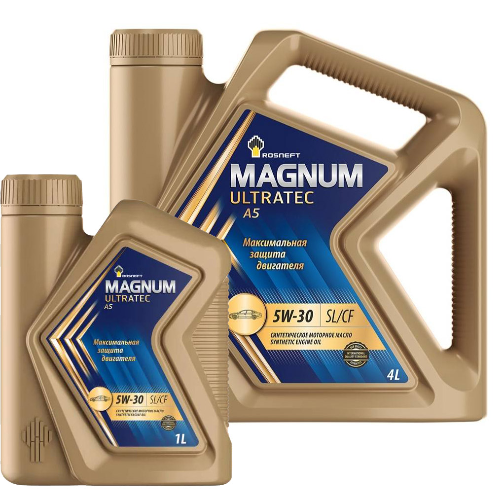 Масло моторное Rosneft Magnum Ultratec A5 5W30 синт 4+1л АКЦИЯ