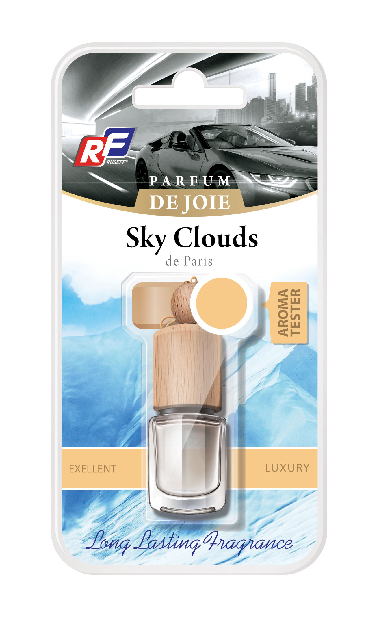 Ароматизатор подвесной жидкостный RUSEFF PARFUM DE JOIE Sky Clouds (0, 005л)