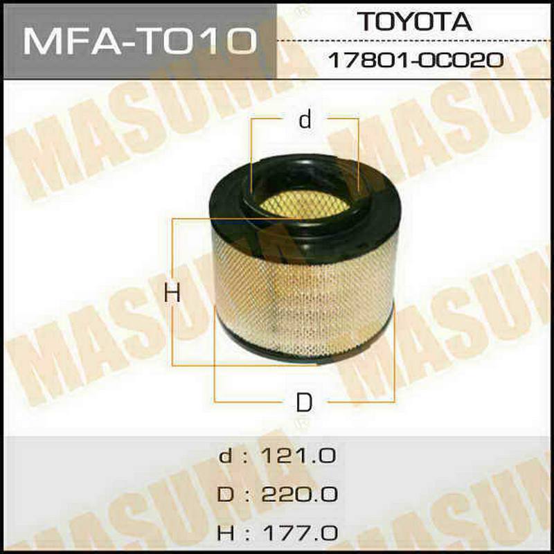 Воздушный фильтр MASUMA MFA-T010