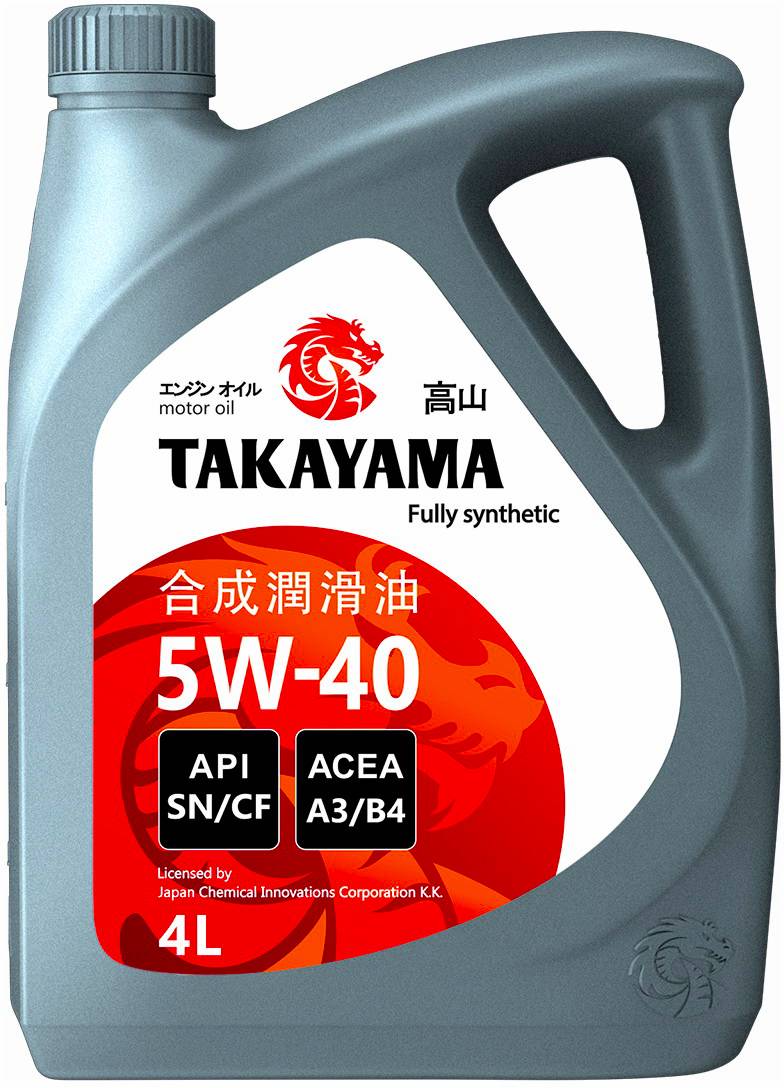 Масло моторное Takayama 5w40 SN/CF A3/B4 4л.