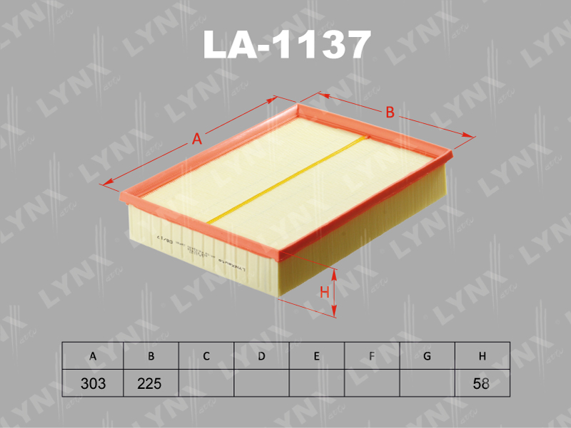 Фильтр воздушный LYNX LA-1137 / C 31 196