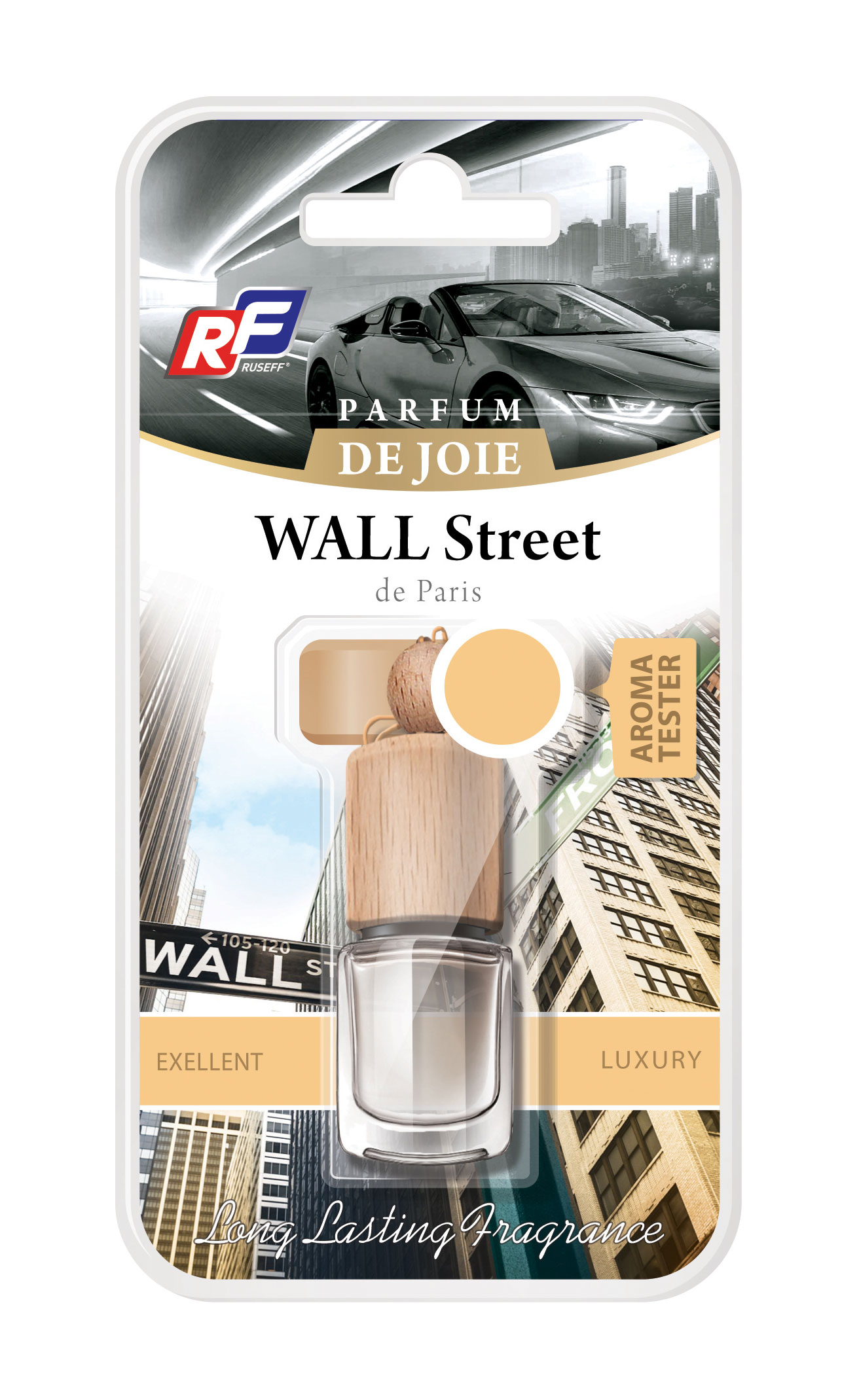 Ароматизатор подвесной жидкостный RUSEFF PARFUM DE JOIE WALL STREET (0, 005л)
