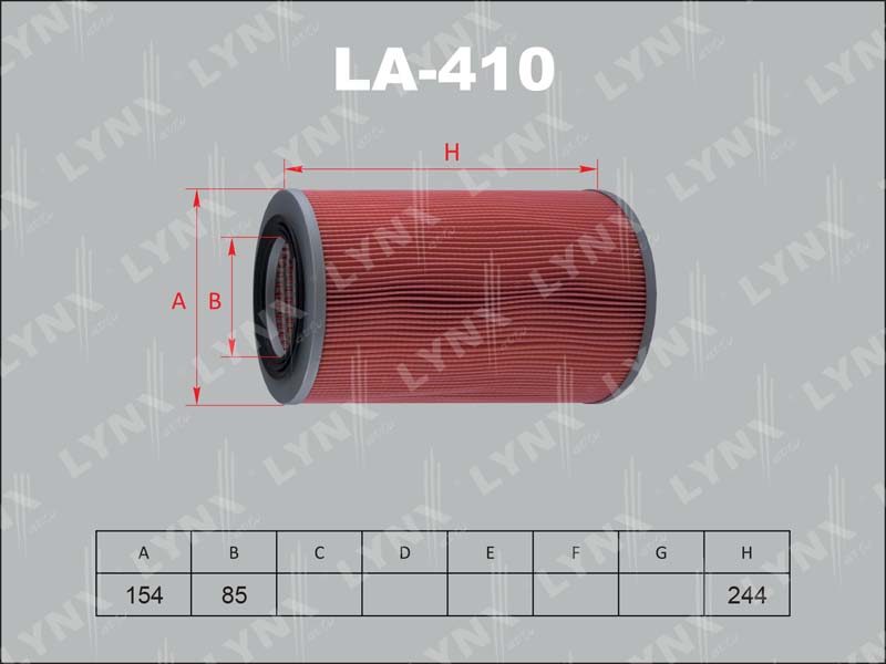Фильтр воздушный LYNX LA-410 / CU 3847 / A-460V