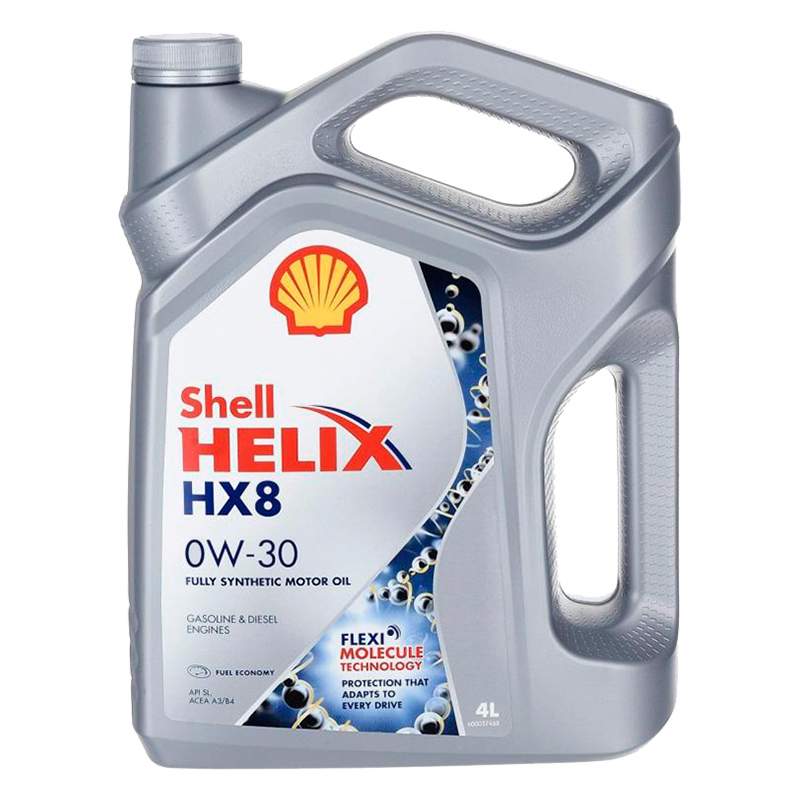 Моторное масло Shell Helix HX8 0W30 4л