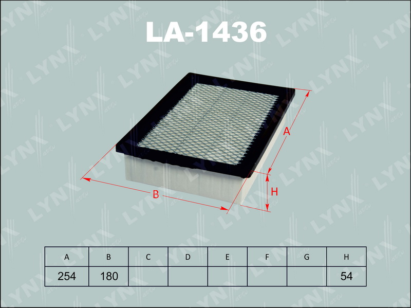 Фильтр воздушный LYNX LA-1436 / C 26 100