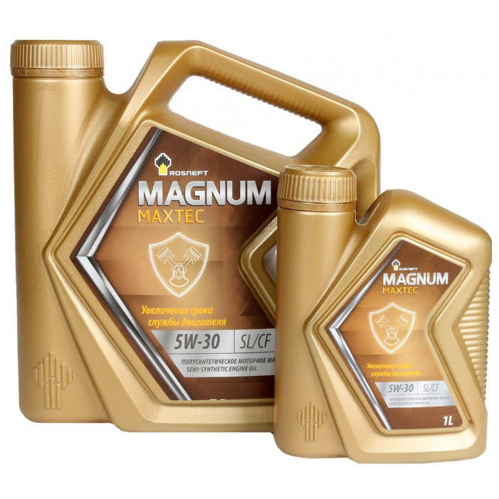 Масло моторное Rosneft Magnum Maxtec 5W30 п/с 4+1л АКЦИЯ