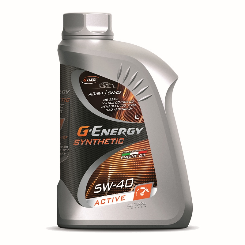 Моторное масло G-Energy Synth Active 5W40 синтетика 1л