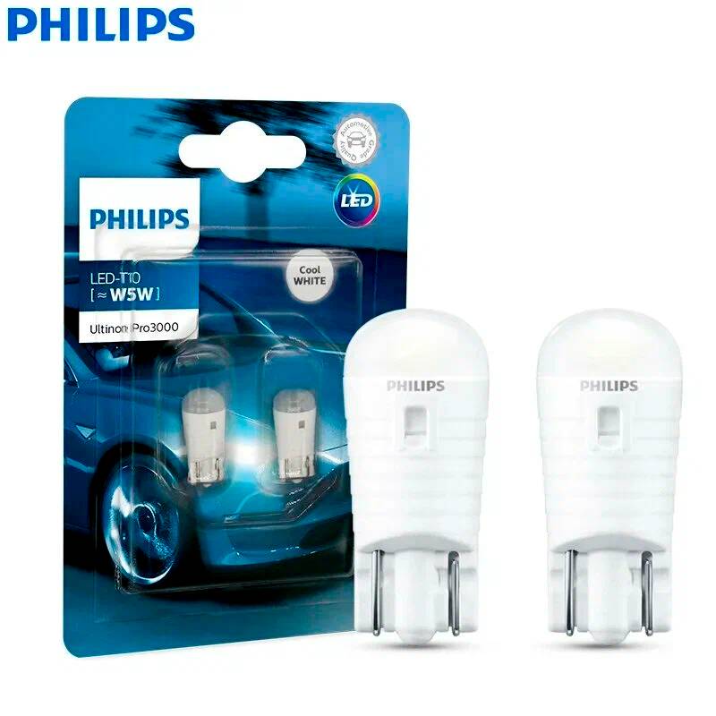 Набор автоламп LED PHILIPS 11961U30CWB2 W5W