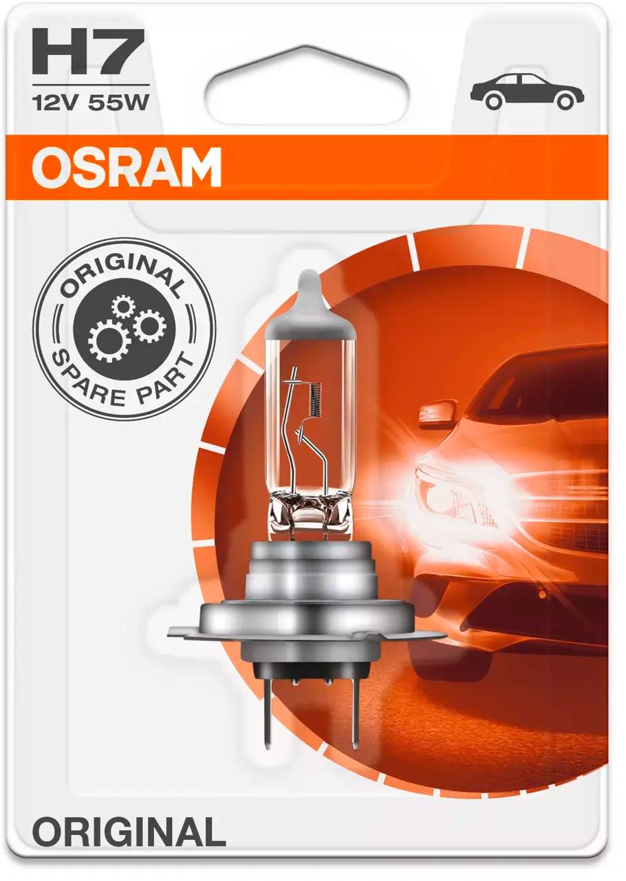 Лампа автомобильная Osram H7 12V-55W