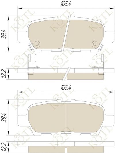 Тормозные колодки KOTL 3508KT