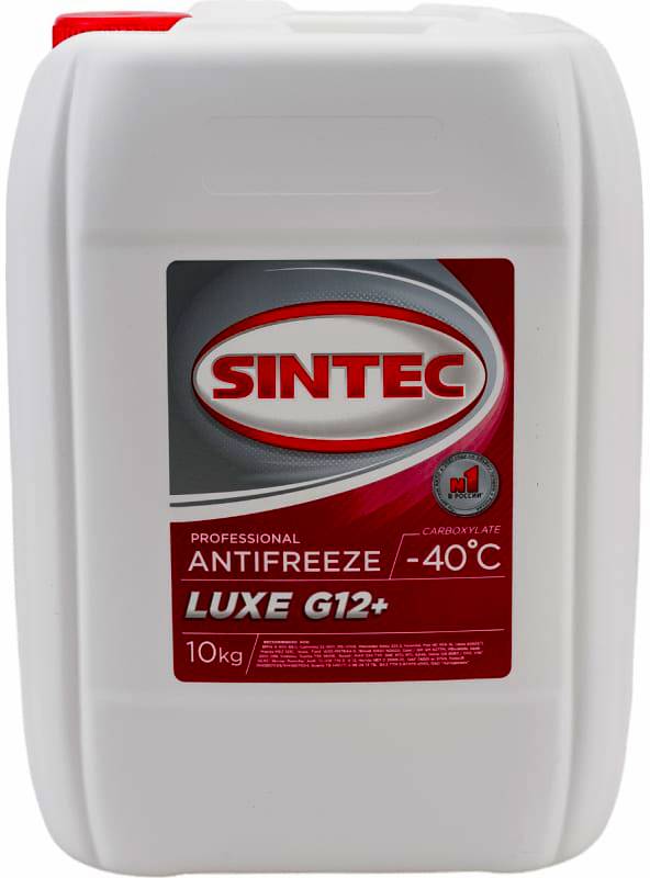 Антифриз SINTEC Luxe G12+ красный 10кг
