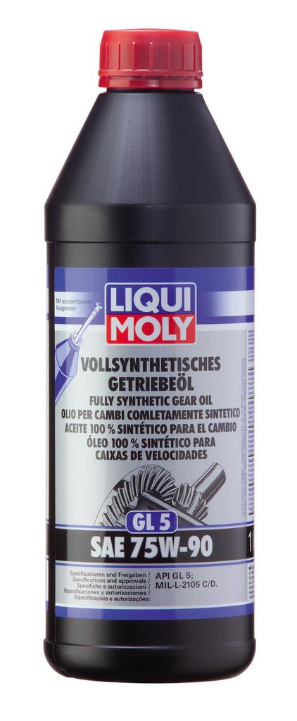Трансмиссионное масло Liqui Moly Vollsynthetisches Getriebeoil 75W-90 1л