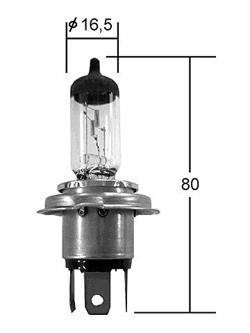 Лампа головного света H4B 12V 55/60W 0190