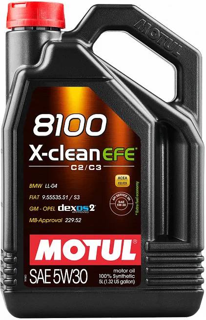 Моторное масло Motul 8100 X-Clean EFE 5W30 5л
