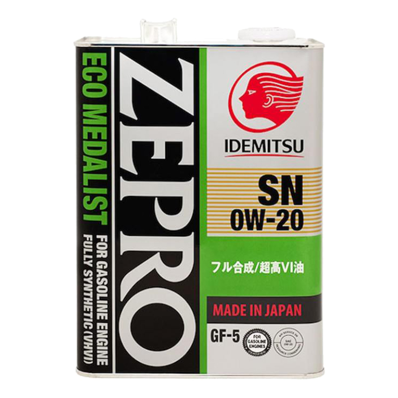 Моторное масло IDEMITSU ZEPRO ECO MEDALIST 0w20 4л.