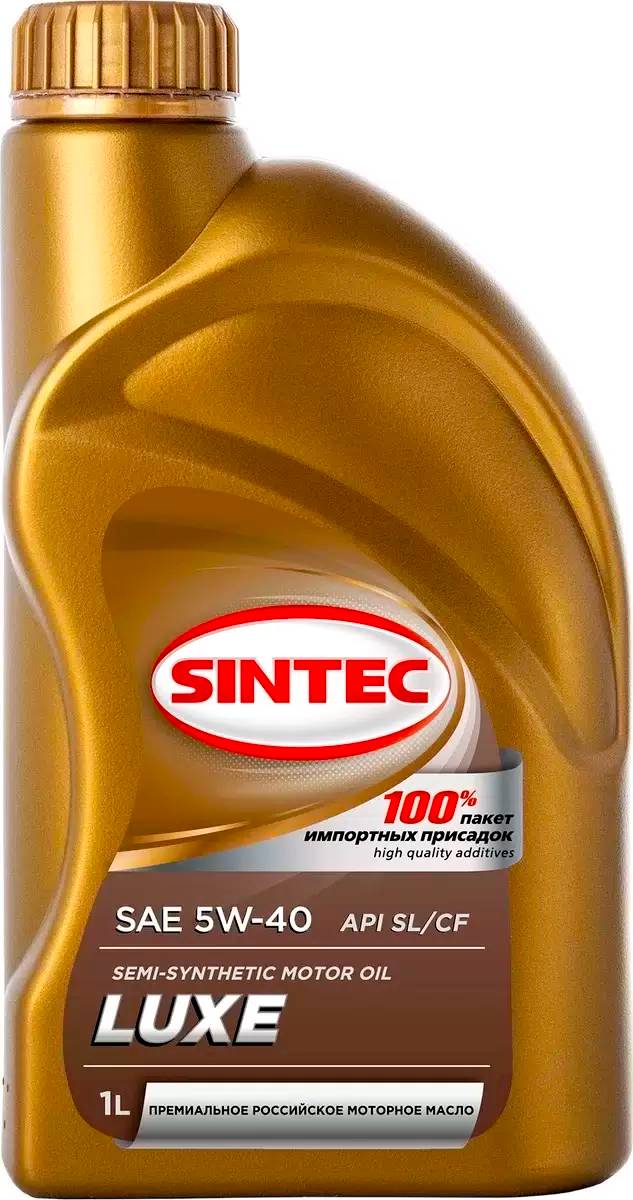 Масло моторное полусинтетическое Sintec LUXЕ SL/CF 5W-40, 1л