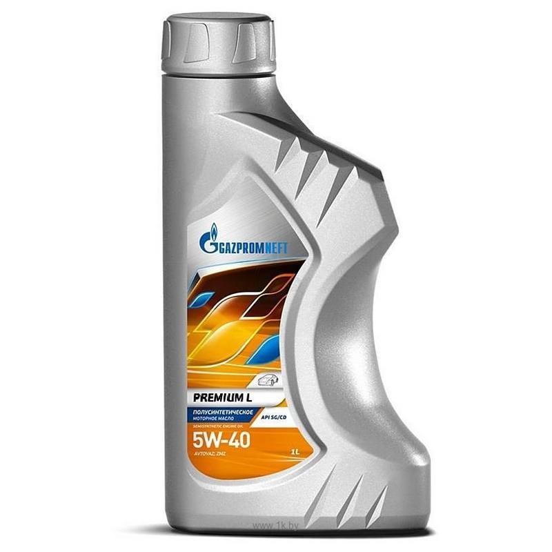 Моторное масло GAZPROMNEFT Premium L 5W40 полусинтетика 1л