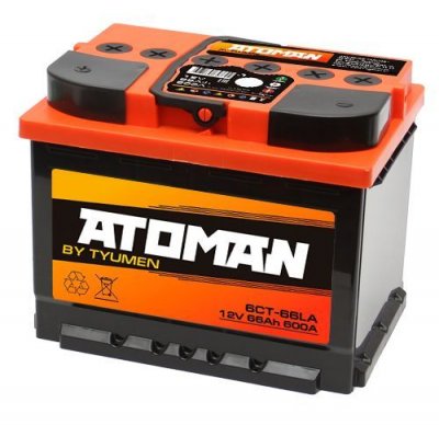 Аккумулятор ATOMAN 66Ач п/п