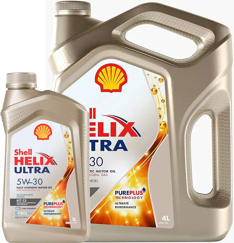 Моторное масло Shell Helix Ultra ECT 5W30 4+1л. АКЦИЯ
