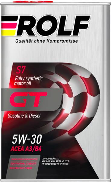 Масло моторное ROLF GT 5W30 SL/CF А3/В4 1л